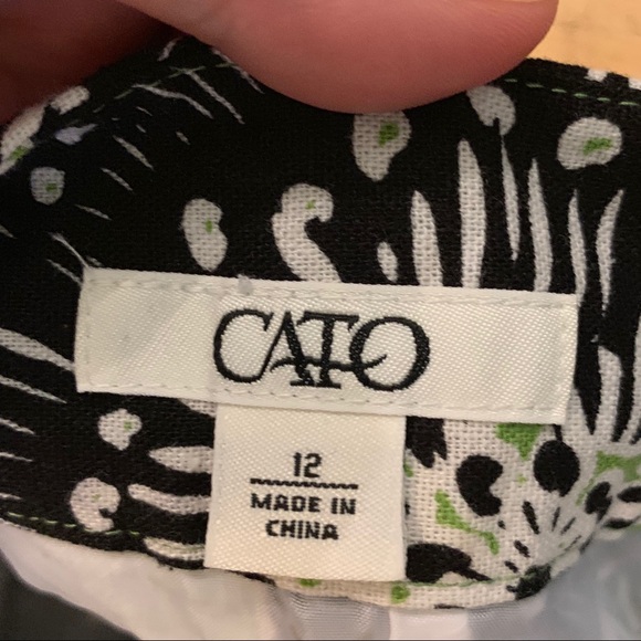 CATO green skirt size 12 - Picture 5 of 6